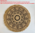 Round Placemat Table Non-Slip Jute Mats for Dining Table Decoration Accessories Kitchen Placemats Coffee Coasters Party Dinner