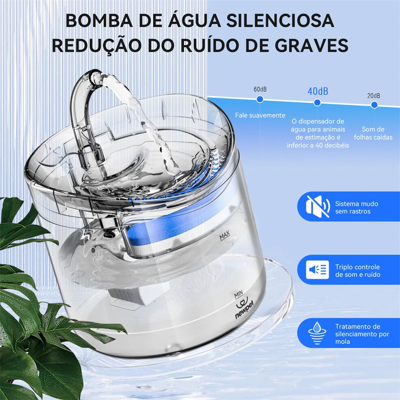 🚰 Newpet Fonte de Água Automática para Gatos e Cães 🚰