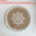 Round Placemat Table Non-Slip Jute Mats for Dining Table Decoration Accessories Kitchen Placemats Coffee Coasters Party Dinner