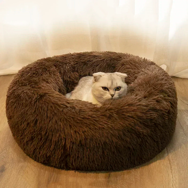 Cama Donut Premium para Cães e Gatos – Conforto e Elegância em um Só Produto