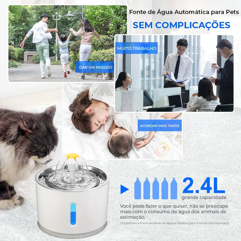 Fonte de Água para Animais de Estimação  Newpet 2.4L!