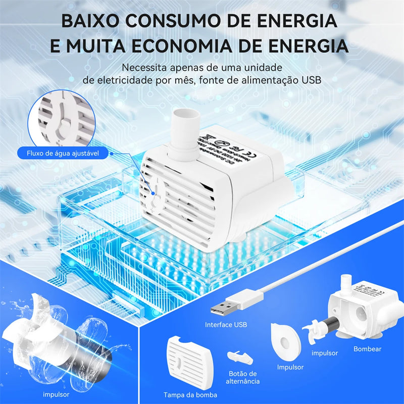 🚰 Newpet Fonte de Água Automática para Gatos e Cães 🚰