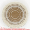 Round Placemat Table Non-Slip Jute Mats for Dining Table Decoration Accessories Kitchen Placemats Coffee Coasters Party Dinner