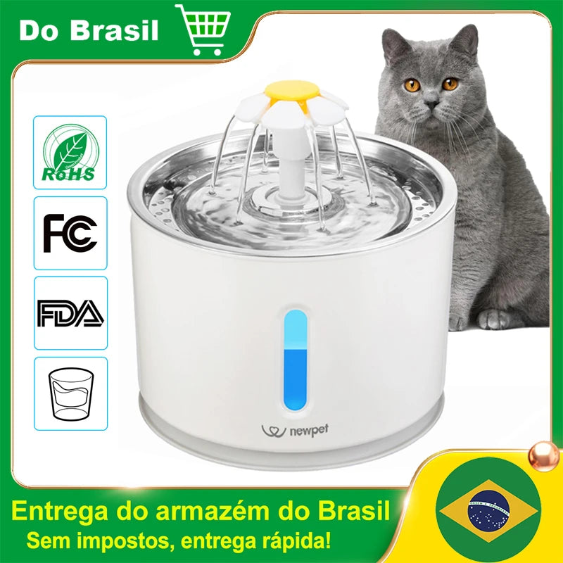 Fonte de Água para Animais de Estimação  Newpet 2.4L!